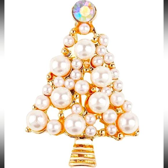 Vintage Christmas Tree Pin - Picture 1 of 2